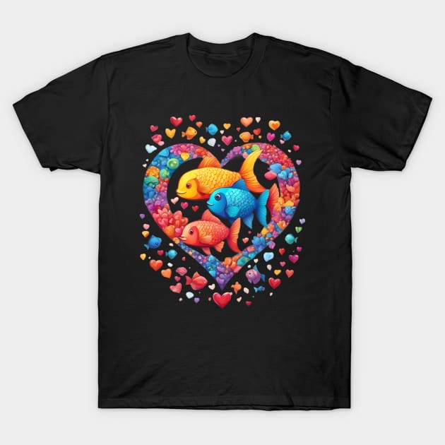 Rainbow Fish T-Shirt by animegirlnft